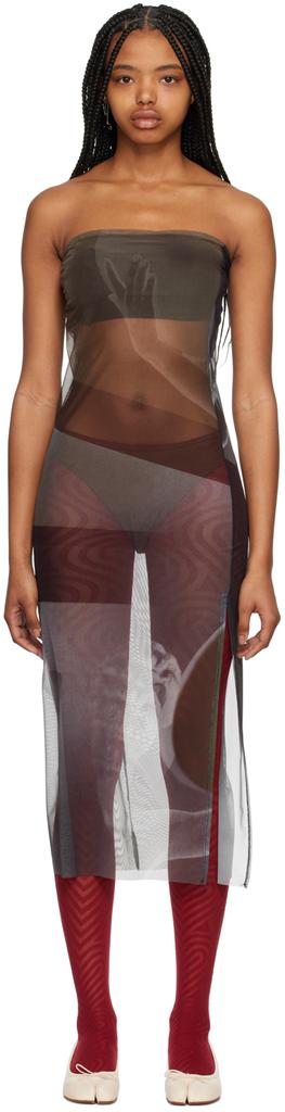 ELLISS Khaki Submerge Maxi Dress