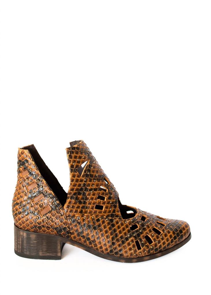 Sbicca Women's Reedy Cut Out Ankle Snakeskin Boot