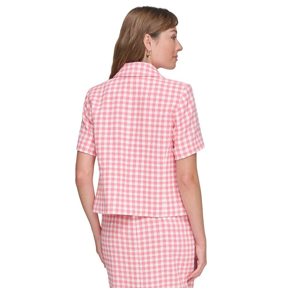 Tommy Hilfiger Women's Gingham Short-Sleeve Jacket 2
