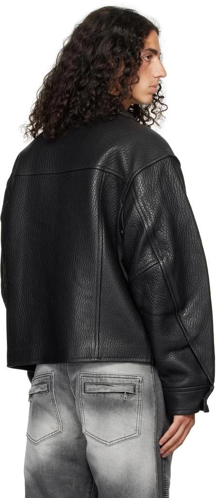 Alexander Wang Black Trucker Leather Jacket 3