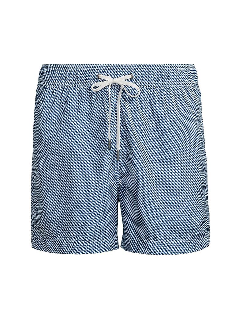 Onia Charles Geometric Print Swim Trunks