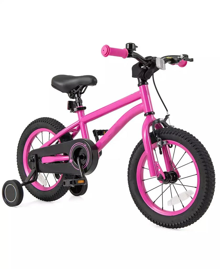 Slickblue Kids Bicycle with Adjustable Seat and Removable Wheels