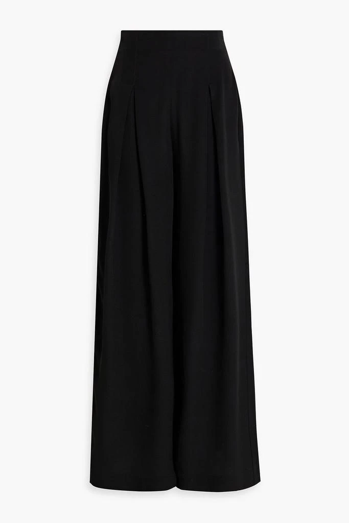 CO Pleated crepe wide-leg pants 1