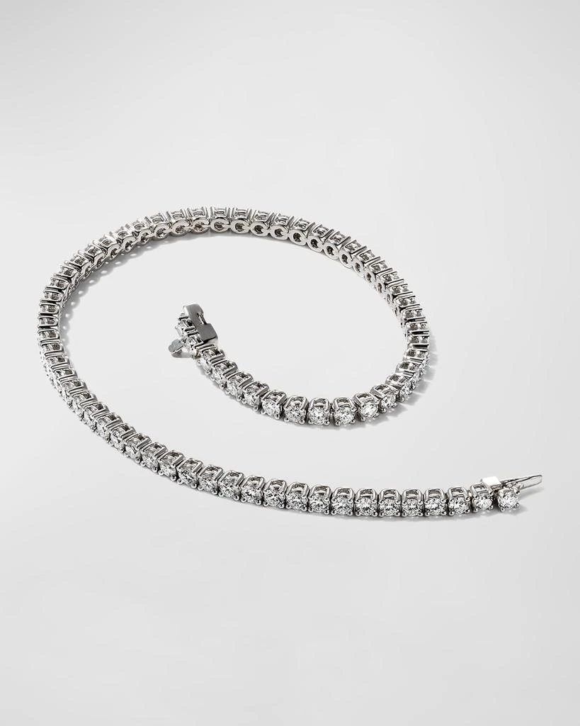 Memoire 18k White Gold 71-Diamond Tennis Bracelet, 3.30tcw 3