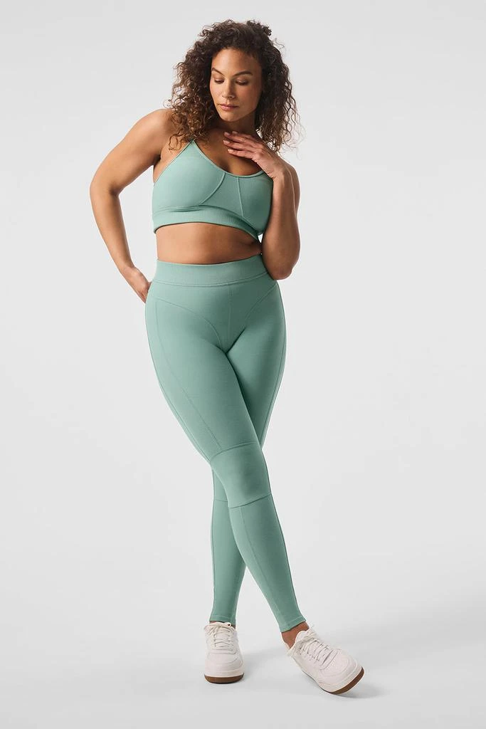 Alo Alosoft High-Waist Head Start Legging - Botanical Green 8