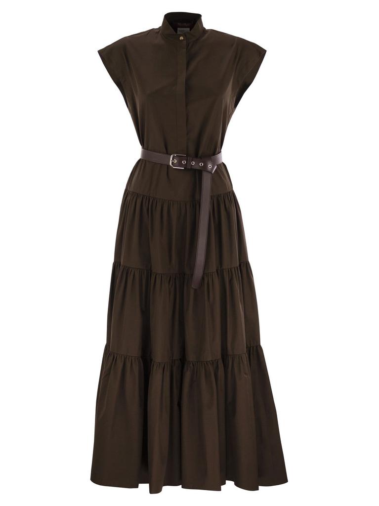 Max Mara Max Mara Studio Bairo Belted Sleeveless Dress