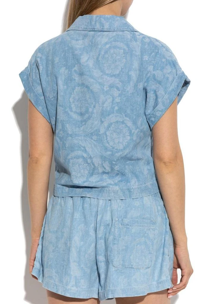 Versace Versace Short Sleeved Denim Shirt 3