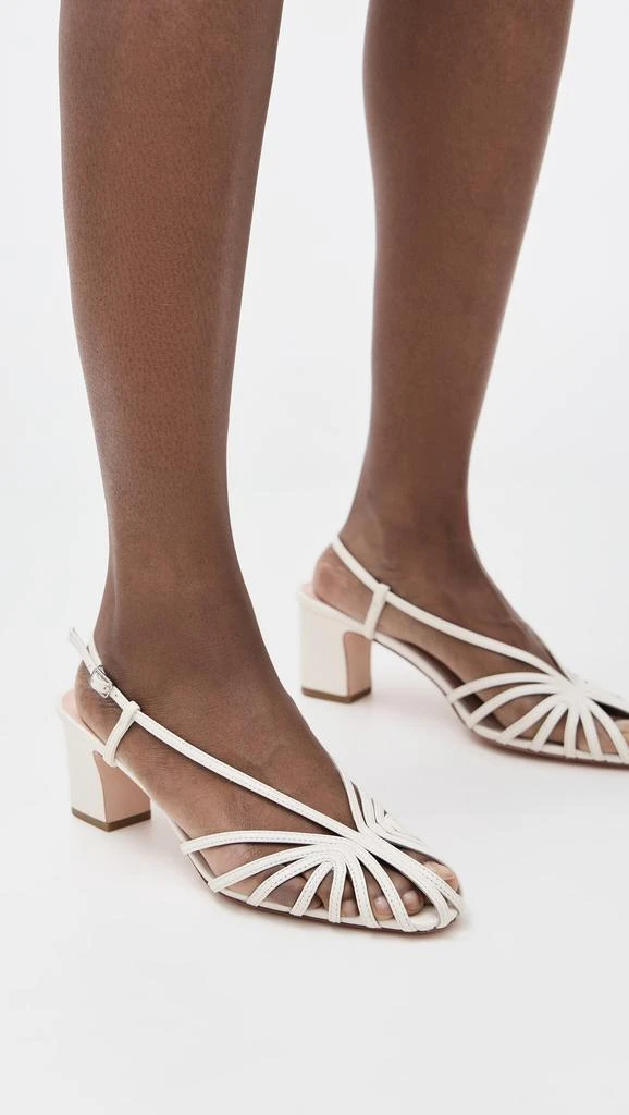 Loeffler Randall Priscilla Lattice Slingback Mid Heel Sandals 2