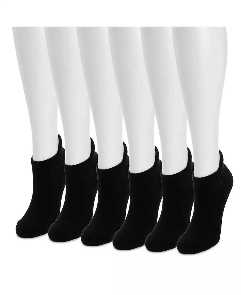 MUK LUKS Women
s Low Cut Ankle Compression Socks, 6 Pair Pack 2