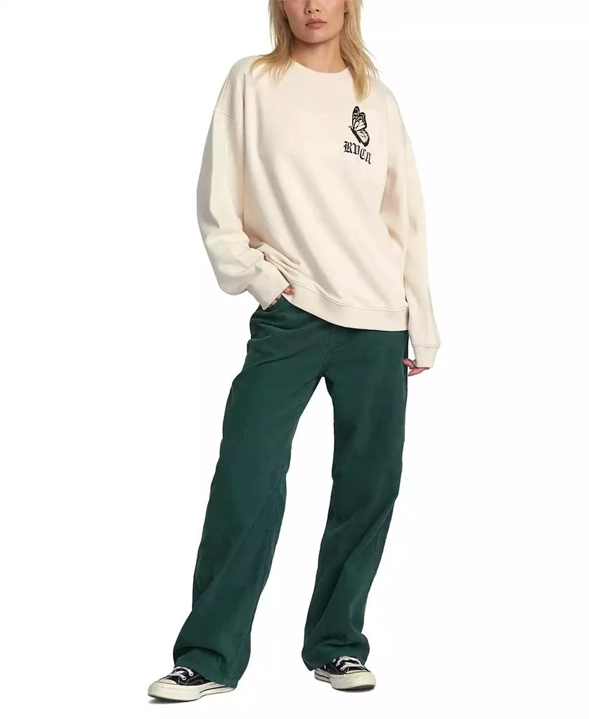 RVCA Women's Just Floatin Logo Sweatshirt 4