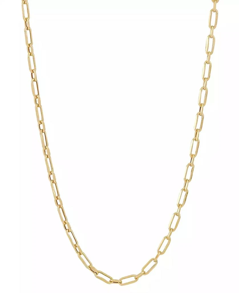 Macy's Children's Paperclip Link 13" Chain Necklace in 14k Gold 1