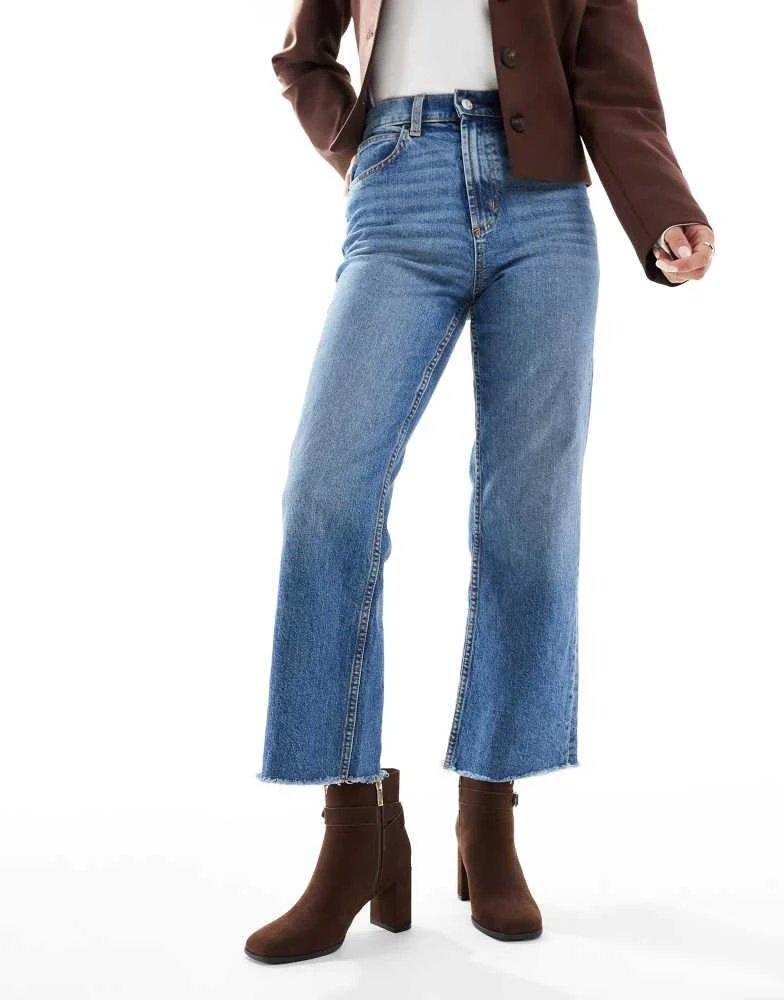 Shop New Look faux suede buckle heeled boots in brown on Sale at ...