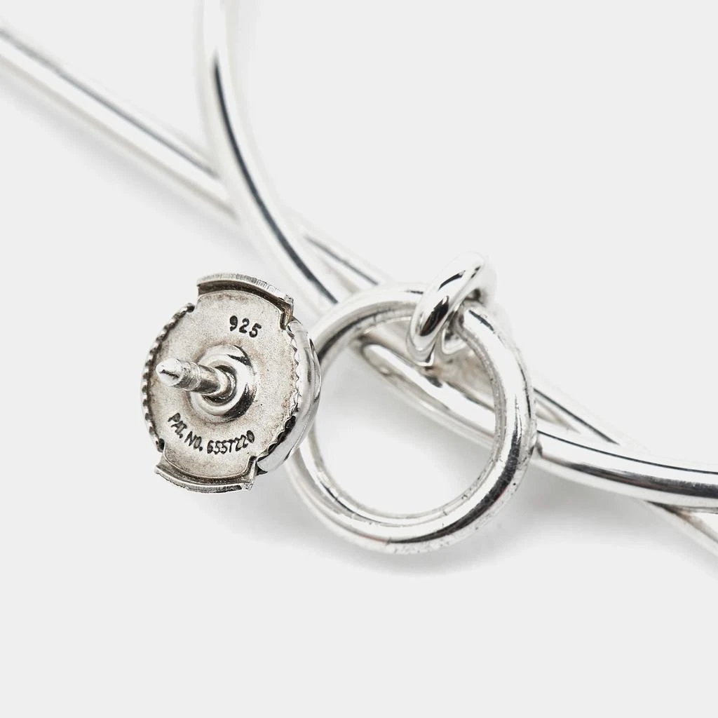 Hermes Hermes Loop Sterling Silver Medium Model Earrings 4
