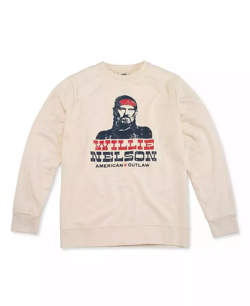 American Needle Men's Cream Willie Nelson Sunday Fleece Pullover Sweatshirt 1