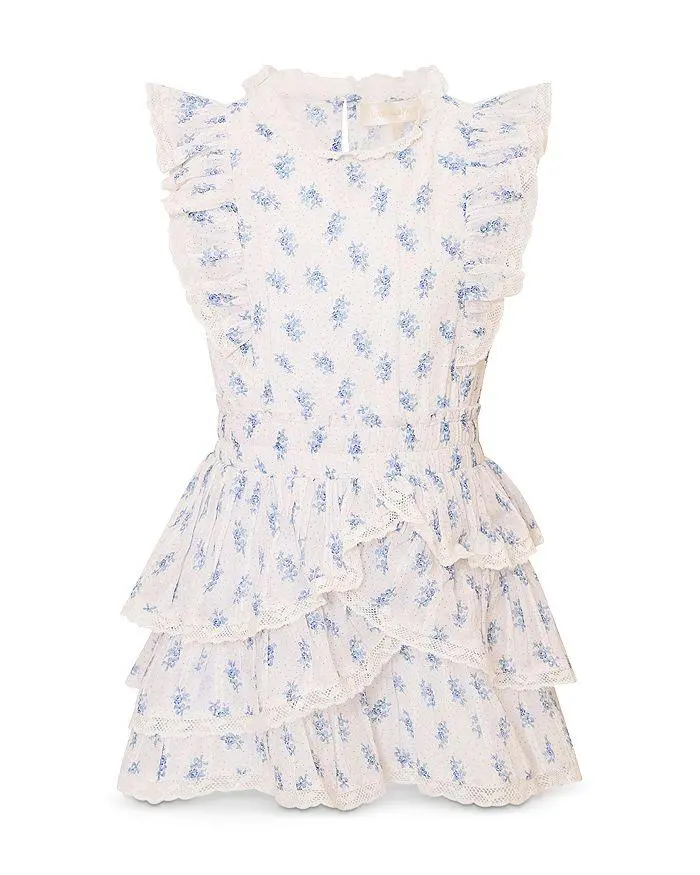 LOVESHACKFANCY Girls' Decker Printed Tiered Dress - Little Kid