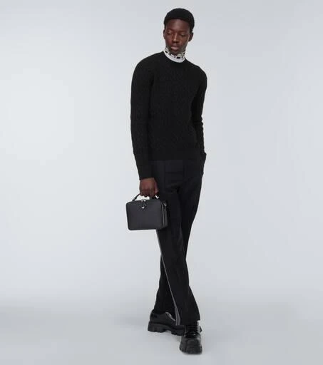 Prada Metallic knit wool-blend sweater 2