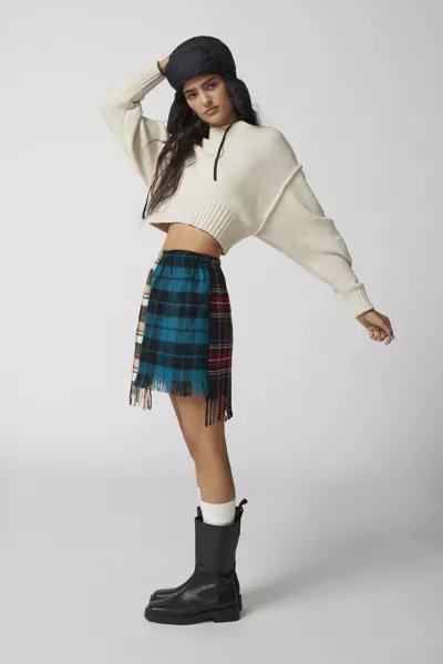 Urban Renewal Urban Renewal Remade Plaid Scarf Mini Skirt