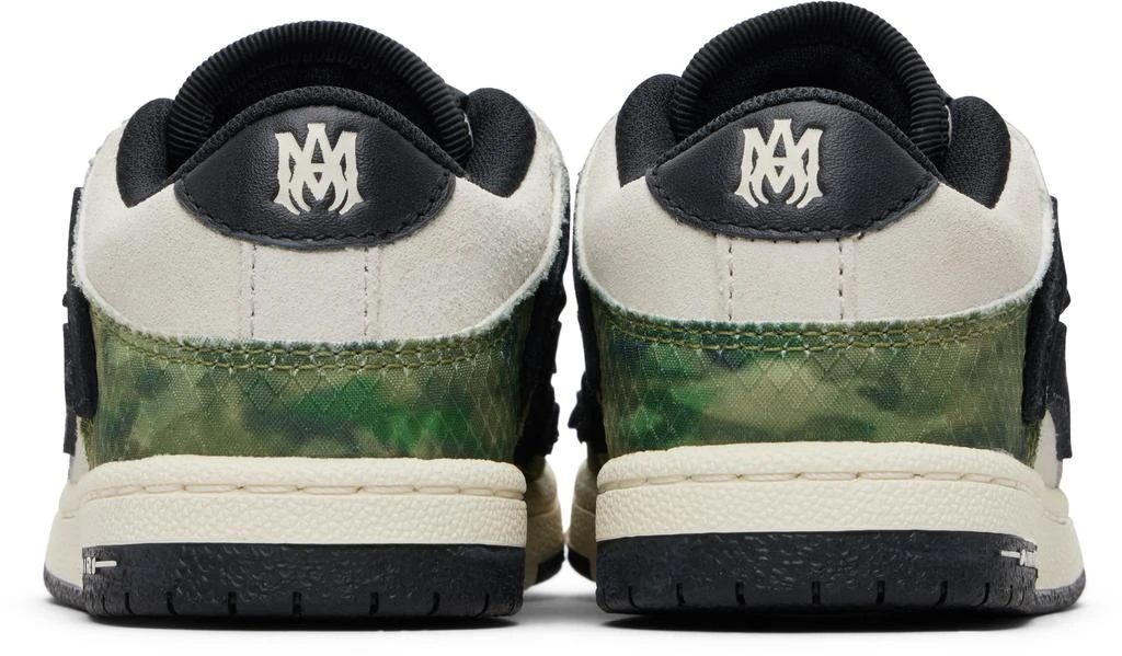 AMIRI Kids Khaki 
White Camo Skel Top Low Sneakers 2
