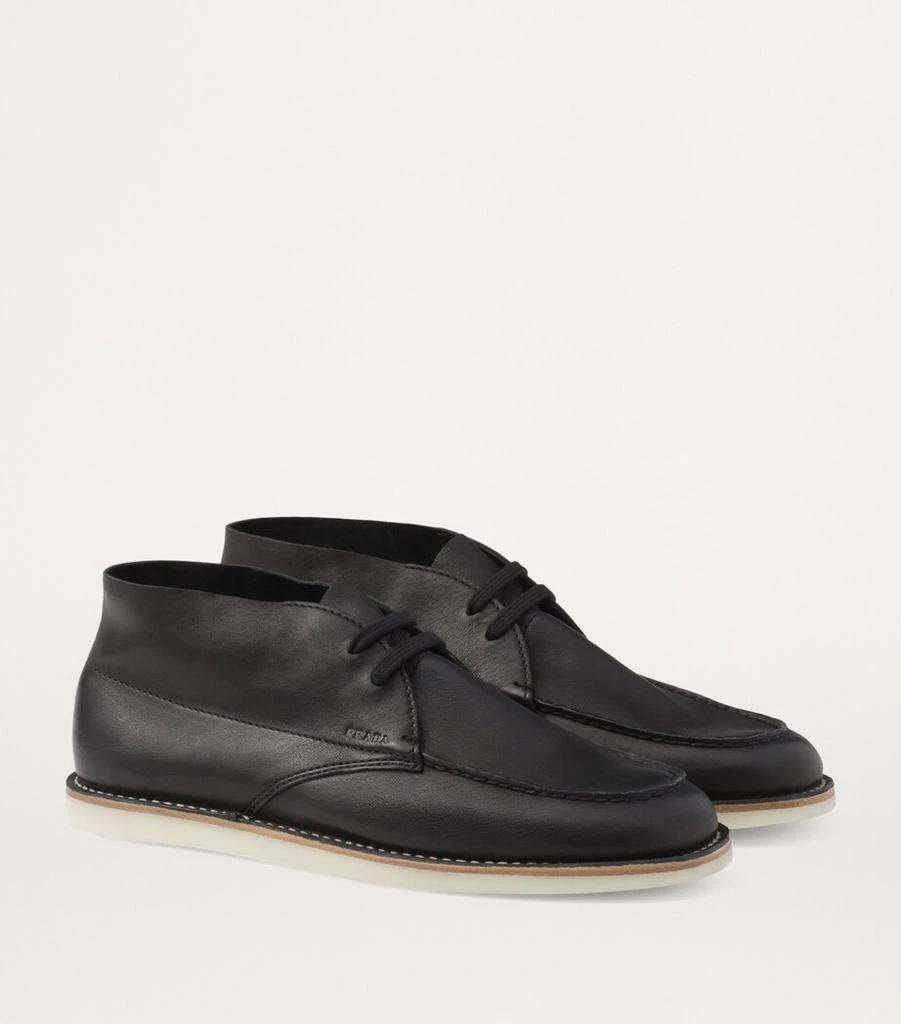 Prada Nappa Leather Chukka Boots 3