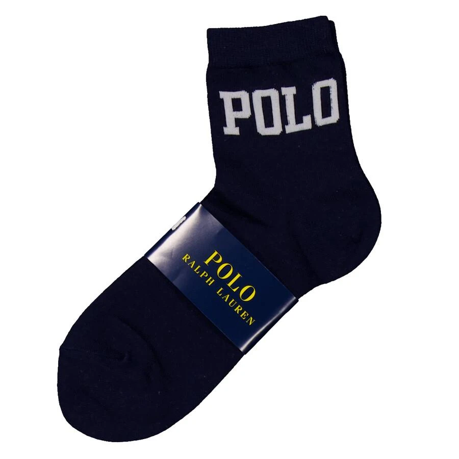 Ralph Lauren Logo Cotton Blend Quarter Socks