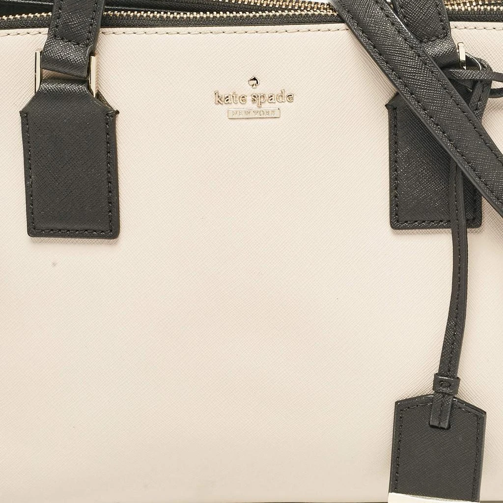 Kate Spade Kate Spade Black/Cream Leather Cameron Street Teegan Top Handle Bag 5