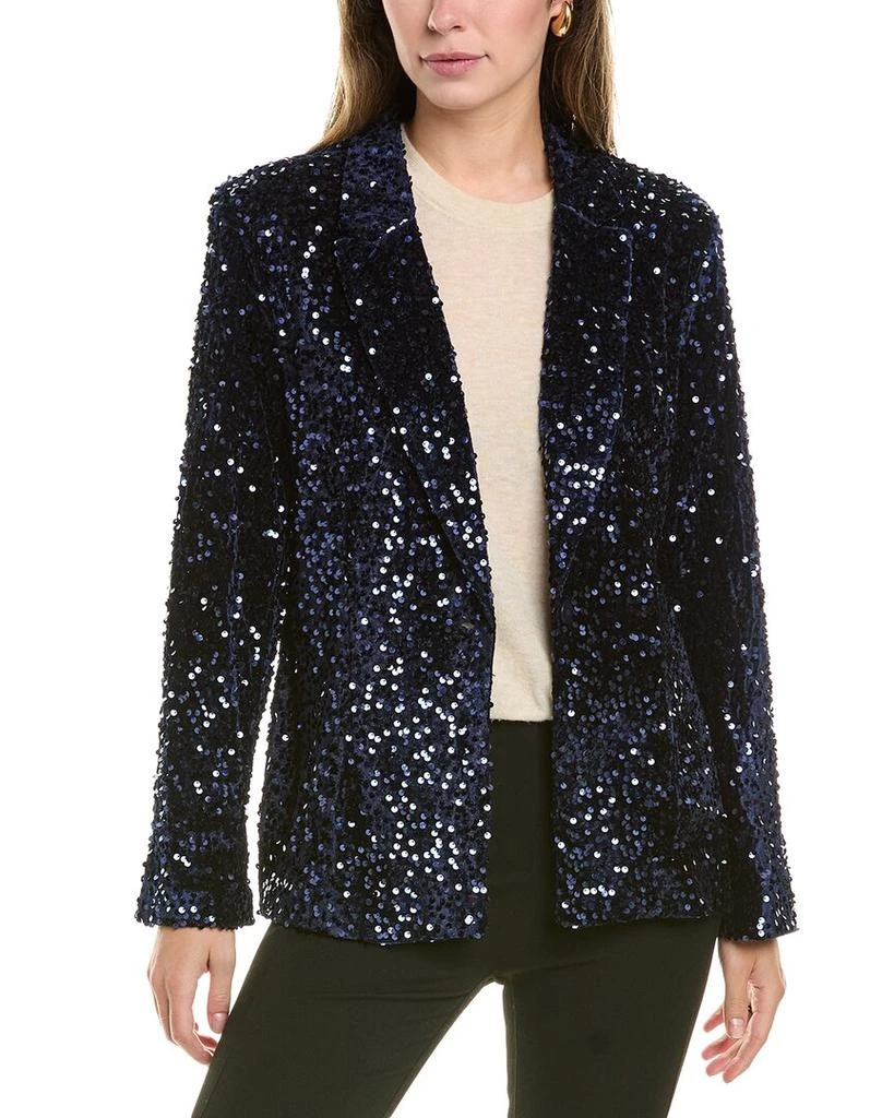 Nanette Nanette Lepore Velvet Sequin Jacket 1
