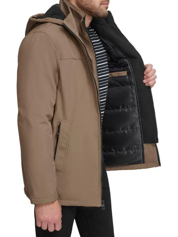 Calvin Klein Faux Fur Lined Bib Jacket 3