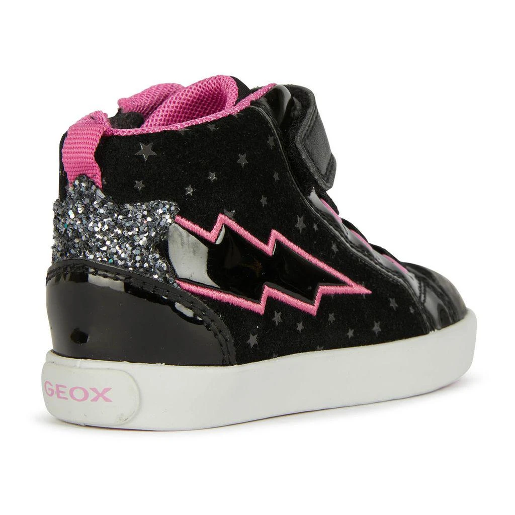 Geox Black Kilwi Neon Bolt High Top Sneakers 4