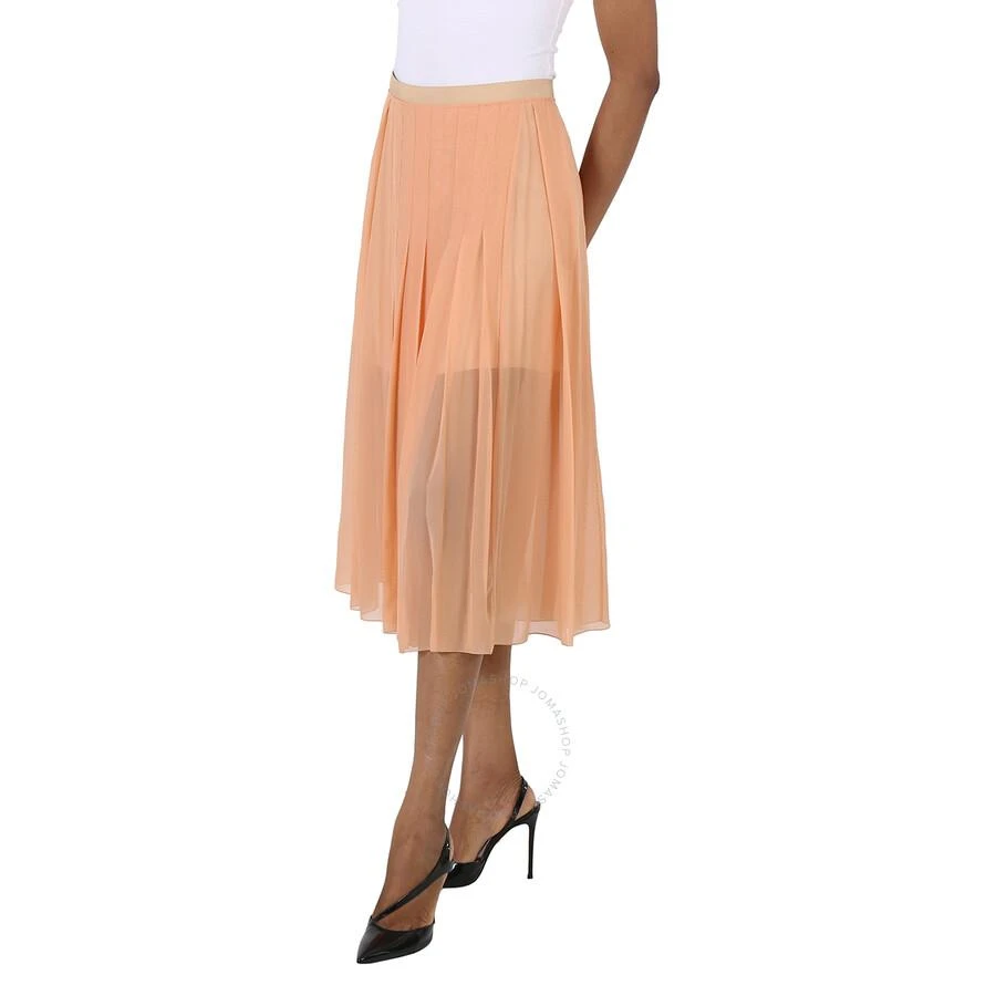 Chloé Ladies Dusty Coral Pleated Midi Skirt 2