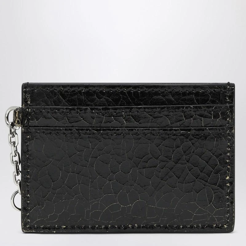 Alexander McQueen T-Bar credit card holder black/caramel 2