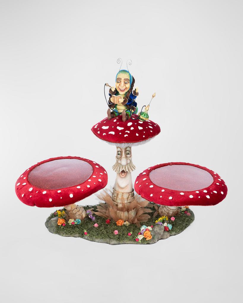 Katherine's Collection Caterpillar and Mushroom Serving Piece