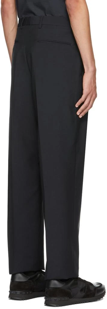 Valentino Navy Mohair & Wool Trousers 3