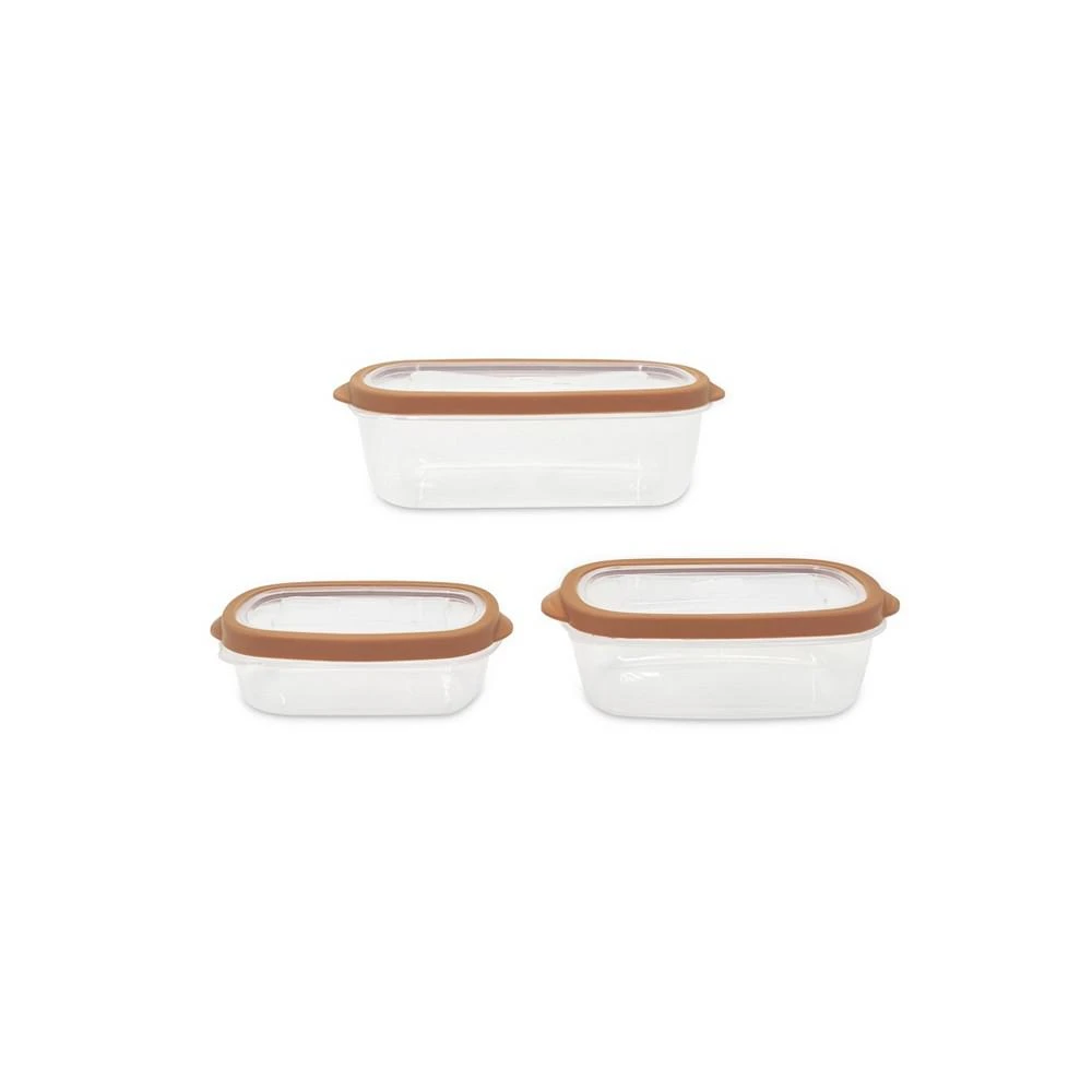 Sedona Kitchen Sedona 6 Piece Rectangle Plastic Storage Container Set 2