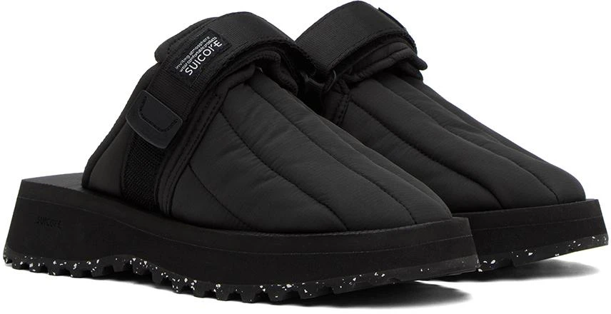 SUICOKE Black ZAVO-Puffab Slippers 4