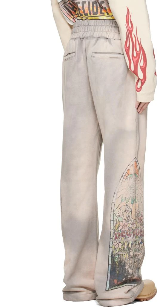 Who Decides War Taupe Faded Sweatpants 3