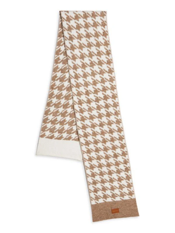 Cole Haan Houndstooth Print Scarf 2