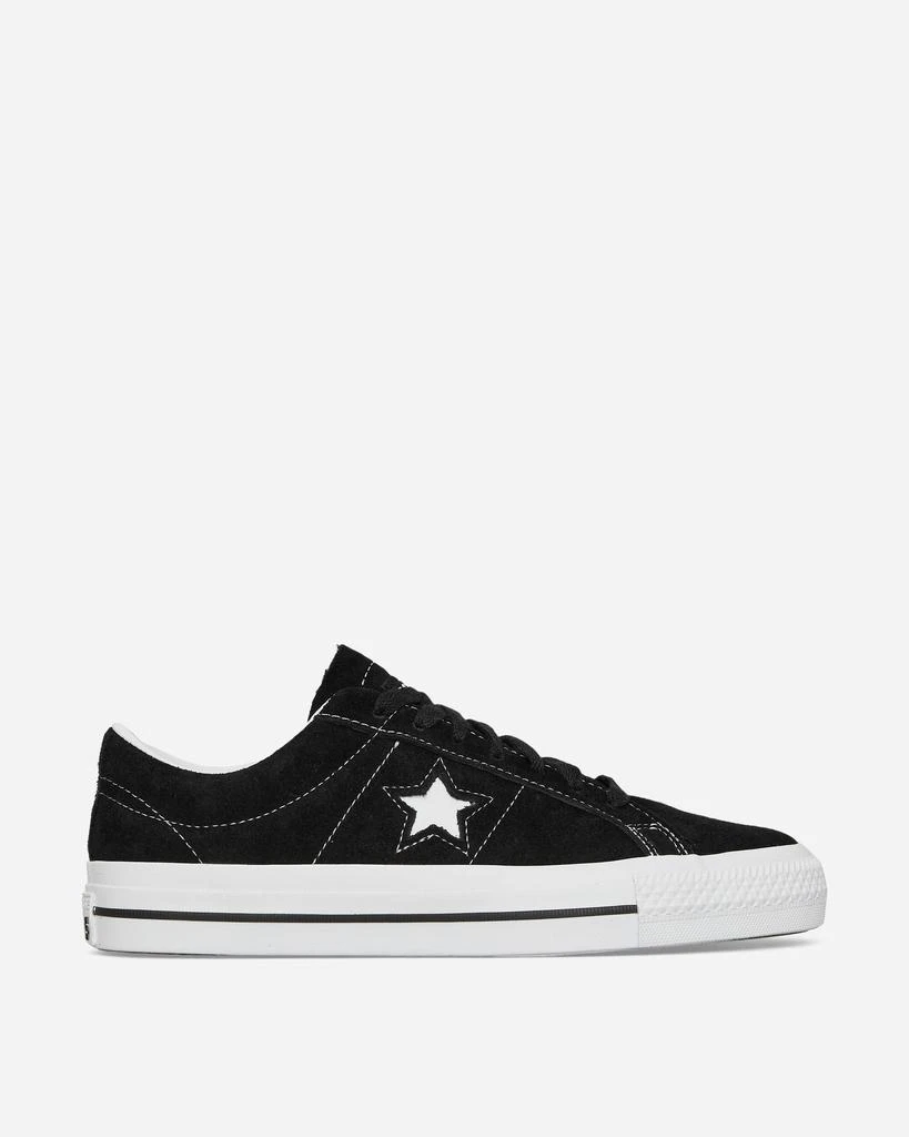 Converse One Star Pro Nubuck Leather Sneakers Black 1