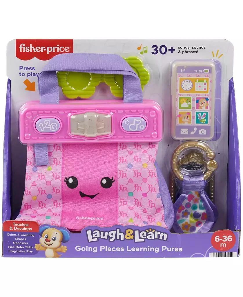 Fisher Price Fisher-Price Laugh Learn Going Places Learning Purse Baby Toddler Toy Bag Accessories 6