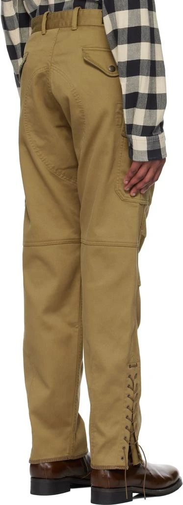 RRL Khaki Bedford Cord Cargo Pants 3