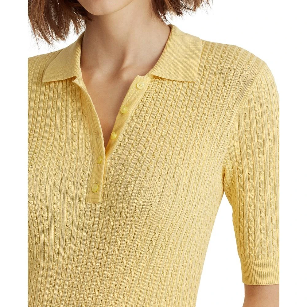 Ralph Lauren Cable-Knit Polo Sweater 3