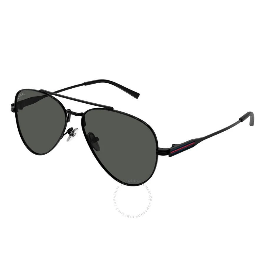 Gucci Grey Pilot Men's Sunglasses GG1874S 001 57 2