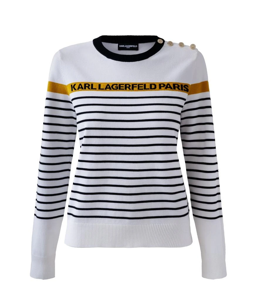 Karl Lagerfeld Paris STRIPED LOGO SWEATER 2