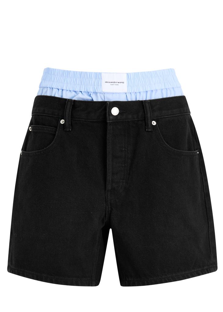 ALEXANDERWANG.T Boxer-effect denim shorts