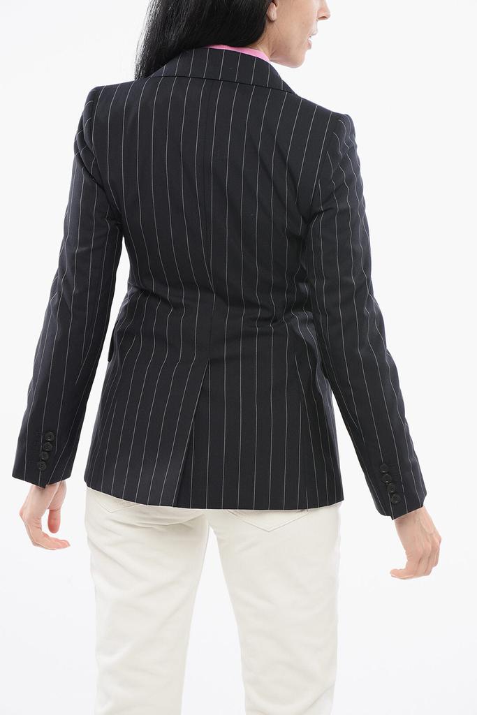 Max Mara Max Mara Pinstriped GALOSCE Blazer with Peak Lapel