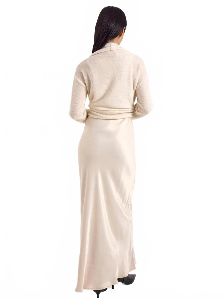 Brodie Cashmere Estelle Crystal Embellishments Cardigan In Ivory 2