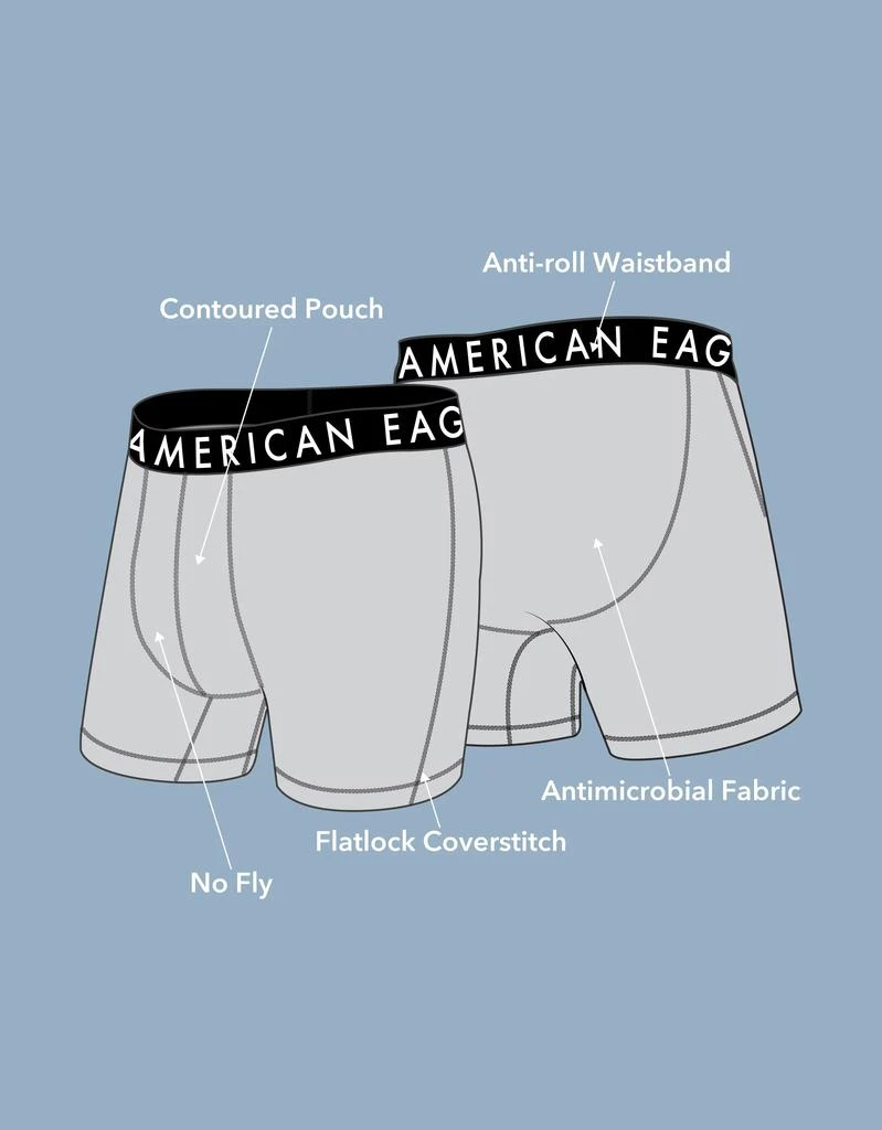 AE AEO Men's Tiny Candy Canes 6" Flex Boxer Brief 6