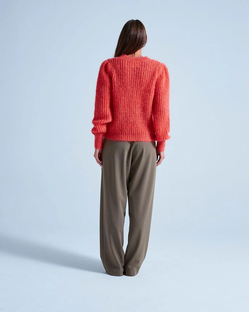 预计3周后发货 Absolut Cashmere Pull Col Rond Manches Longues Gigot Elina - Abricot B Bubble Gum - Femme 4