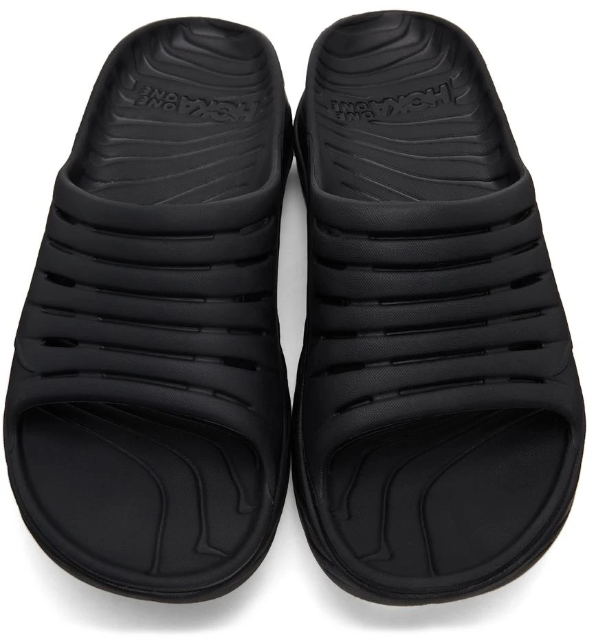 Hoka One One Black Ora Recovery Slides 5