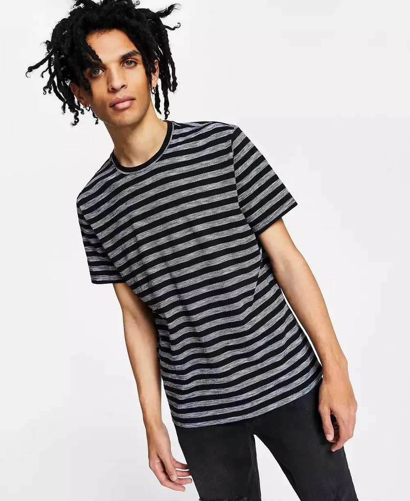 INC International Men's Striped Slub T-Shirt, Created for Macy's 1
