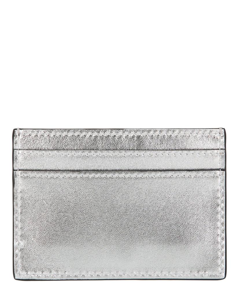 Moschino Logo Belt Crystal-Embellished Card Holder